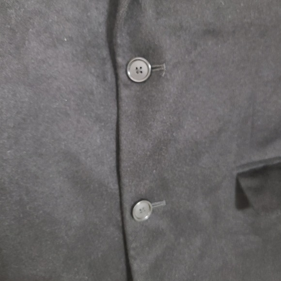 Black 100% Cashmere Mens 42R Blazer Old Money Preppy Quiet Lux Academia Winter - Picture 6 of 12